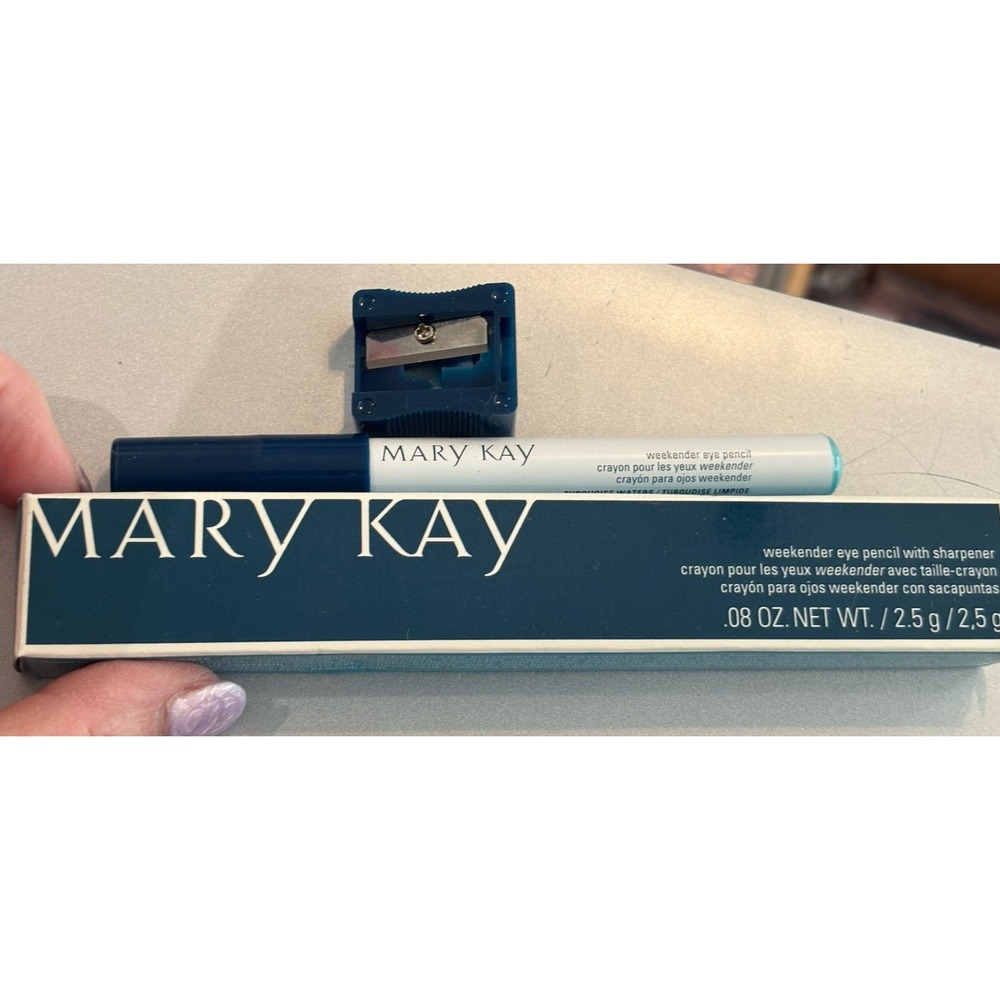 Mary Kay Weekender Eye Pencil Turquoise Waters W/ Sharpener #041013 NOS